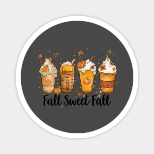 Fall Sweet Fall Coffee Latte Magnet